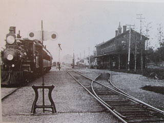 The Mayville Depot and pier