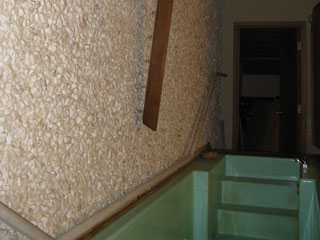 The cross in the baptistry