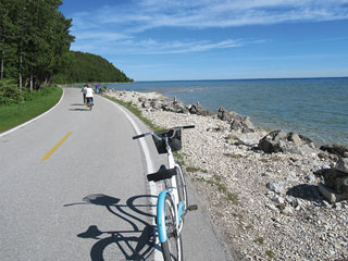 Eight-mile ride around the island with cairns