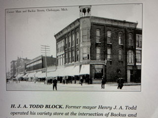 H.J.A. Todd variety store where Willow had worked in the fabric department.